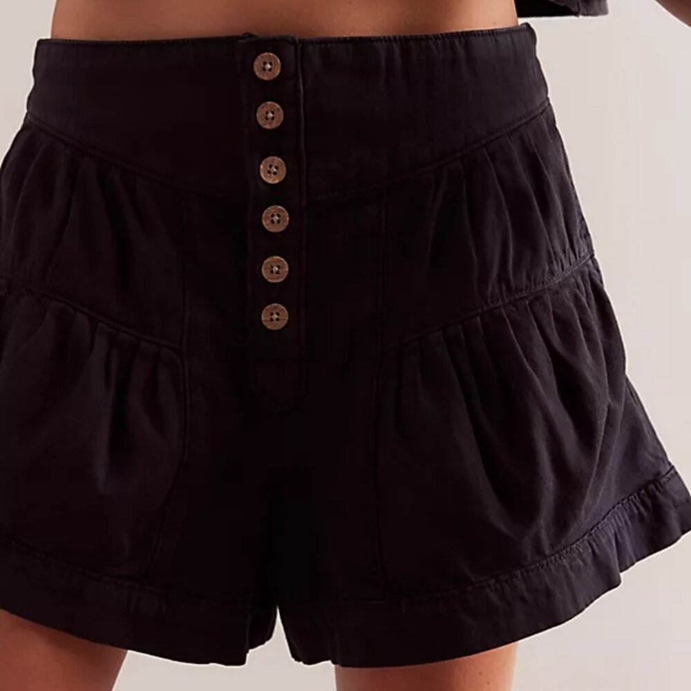 We The Free Fleur Denim Shorts Color Black - Picture 5 of 5